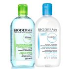 Bioderma Sebium H2O 500ml + Bioderma Hydrabio H2O Micellar Solution 500ml